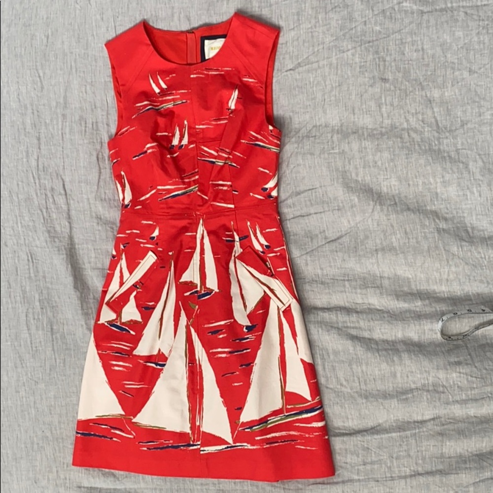 Anthropologie Sailboat Dress with pockets. Size 0